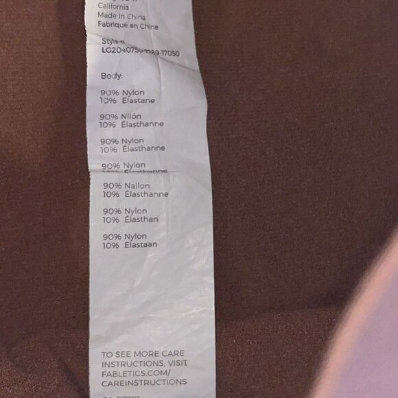 Fabletics Sculptknit Essential Women's Workout High Rise Leggings Large Tan - Picture 4 of 5